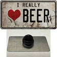 I Love Beer Novelty Metal Hat Pin