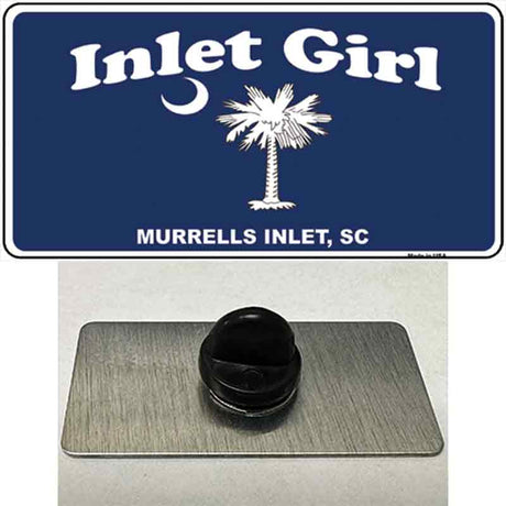 Inlet Girl Novelty Metal Hat Pin