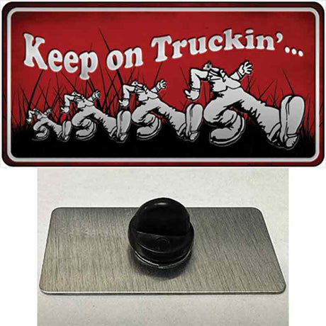 Keep On Trucking Novelty Metal Hat Pin