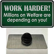 Work Harder Novelty Metal Hat Pin