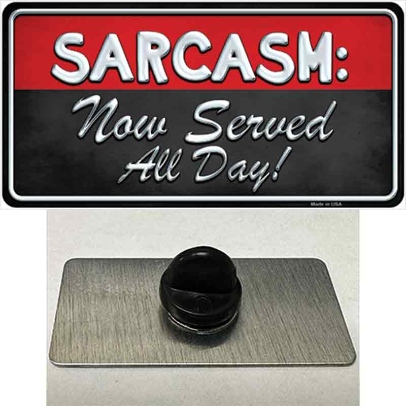 Sarcasm Novelty Metal Hat Pin