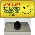 Smile Looks Good Novelty Metal Hat Pin