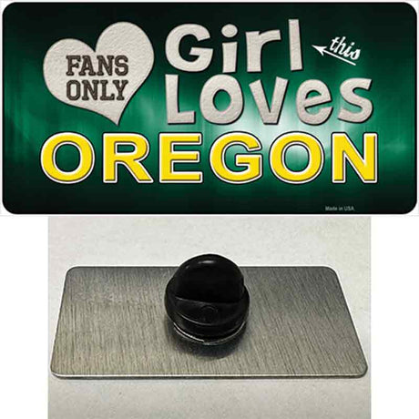 This Girl Loves Oregon Novelty Metal Hat Pin