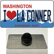 I Love La Conner Washington Novelty Metal Hat Pin