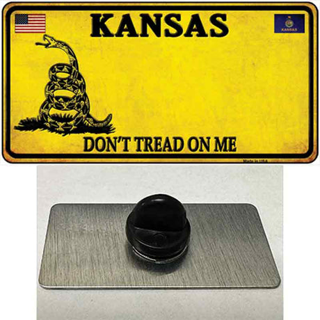 Kansas Dont Tread On Me Novelty Metal Hat Pin