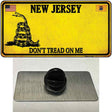 New Jersey Dont Tread On Me Novelty Metal Hat Pin