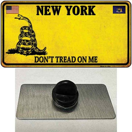 New York Dont Tread On Me Novelty Metal Hat Pin