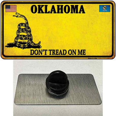 Oklahoma Dont Tread On Me Novelty Metal Hat Pin