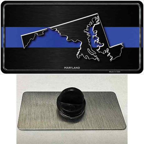 Maryland Thin Blue Line Novelty Metal Hat Pin