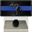 Michigan Thin Blue Line Novelty Metal Hat Pin