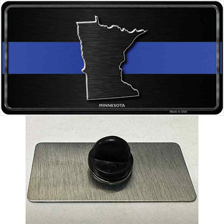 Minnesota Thin Blue Line Novelty Metal Hat Pin