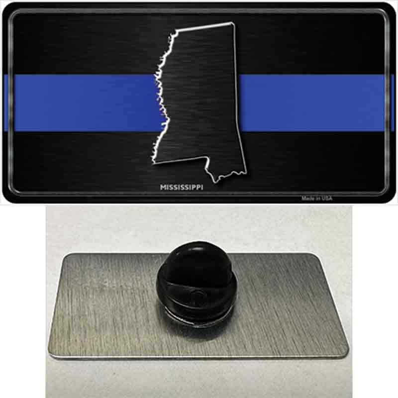 Mississippi Thin Blue Line Novelty Metal Hat Pin