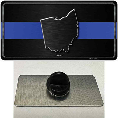 Ohio Thin Blue Line Novelty Metal Hat Pin