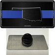 Oklahoma Thin Blue Line Novelty Metal Hat Pin