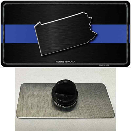 Pennsylvania Thin Blue Line Novelty Metal Hat Pin