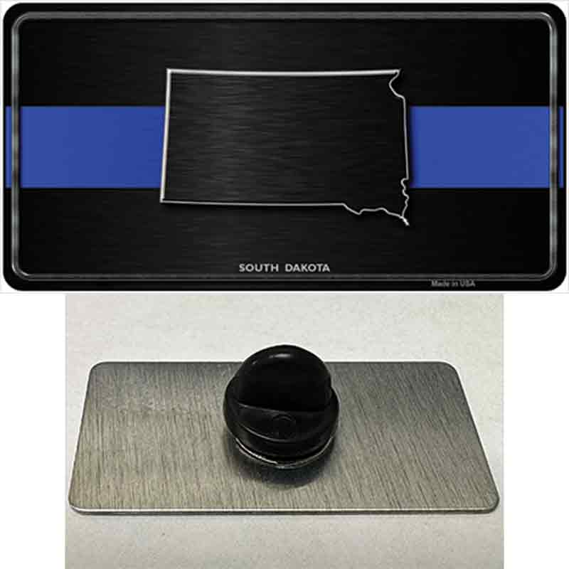 South Dakota Thin Blue Line Novelty Metal Hat Pin