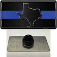 Texas Thin Blue Line Novelty Metal Hat Pin