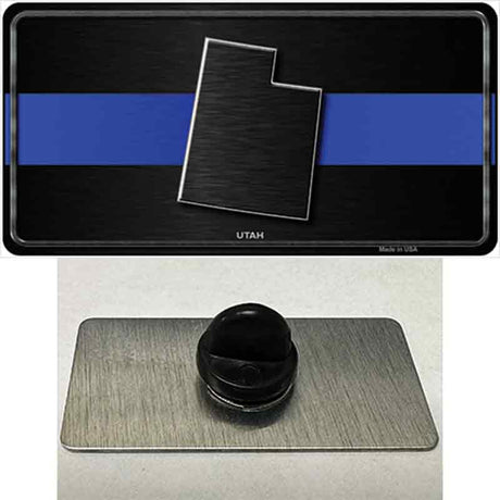 Utah Thin Blue Line Novelty Metal Hat Pin