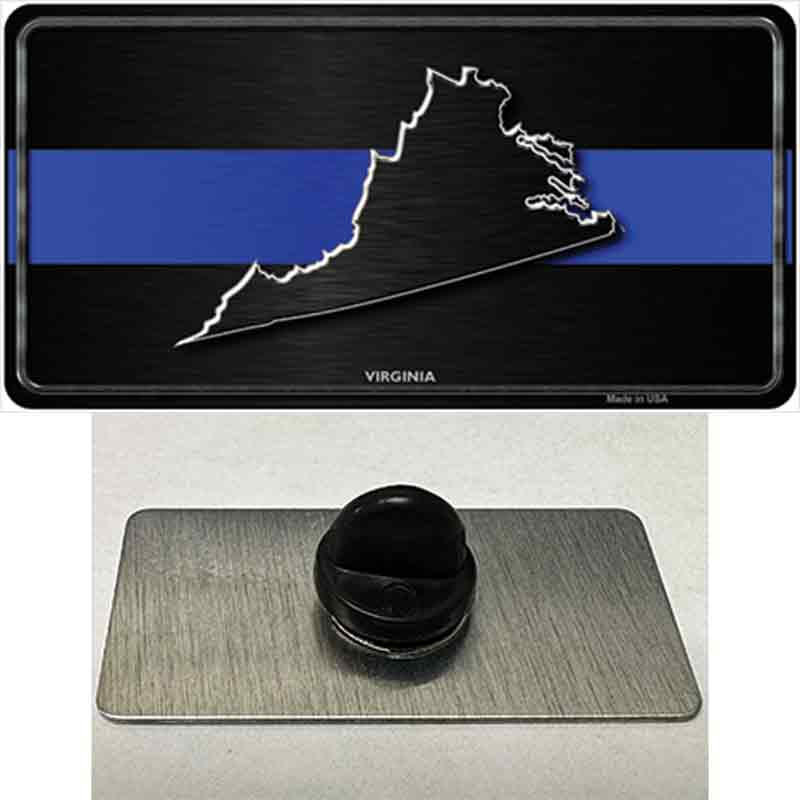 Virginia Thin Blue Line Novelty Metal Hat Pin