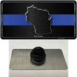 Wisconsin Thin Blue Line Novelty Metal Hat Pin