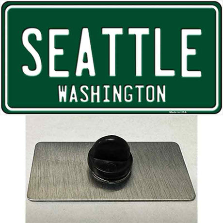 Seattle Washington Green Novelty Metal Hat Pin