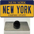 New York Yellow Novelty Metal Hat Pin