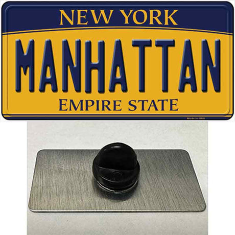 Manhattan New York Novelty Metal Hat Pin