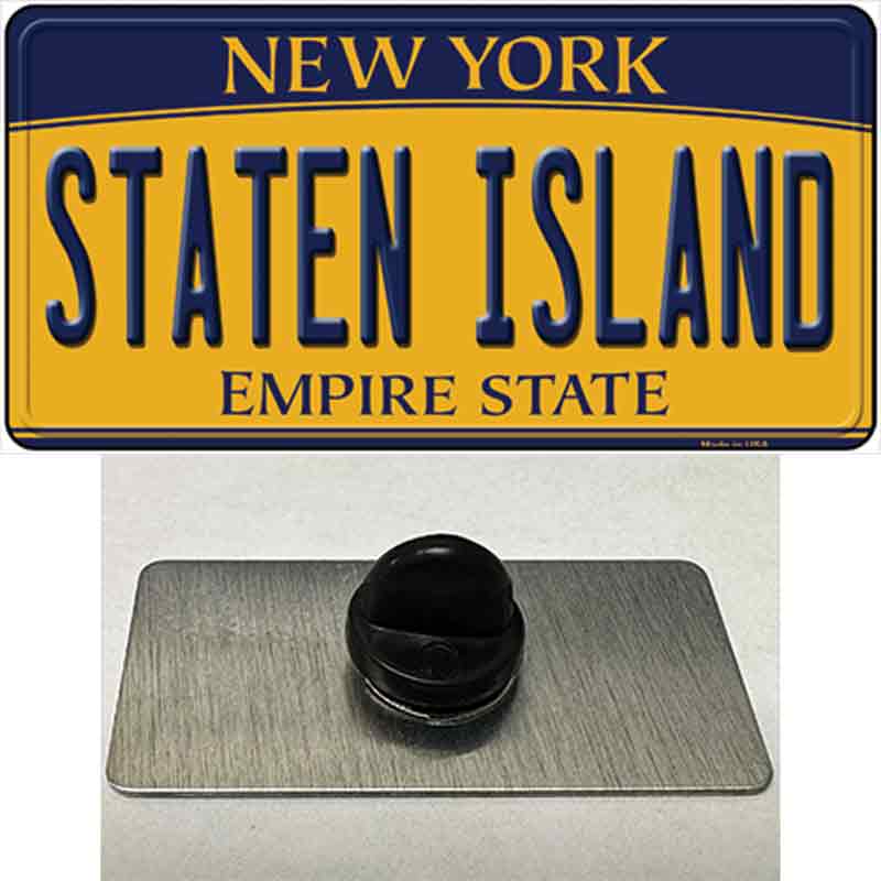 Staten Island New York Novelty Metal Hat Pin