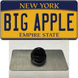 Big Apple Yellow New York Novelty Metal Hat Pin