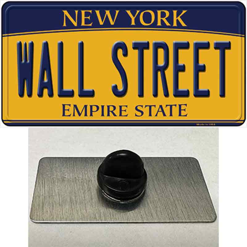 Wall Street New York Novelty Metal Hat Pin