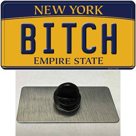 Bitch New York Novelty Metal Hat Pin