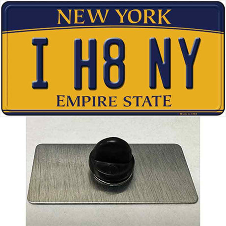 I H8 NY New York Novelty Metal Hat Pin