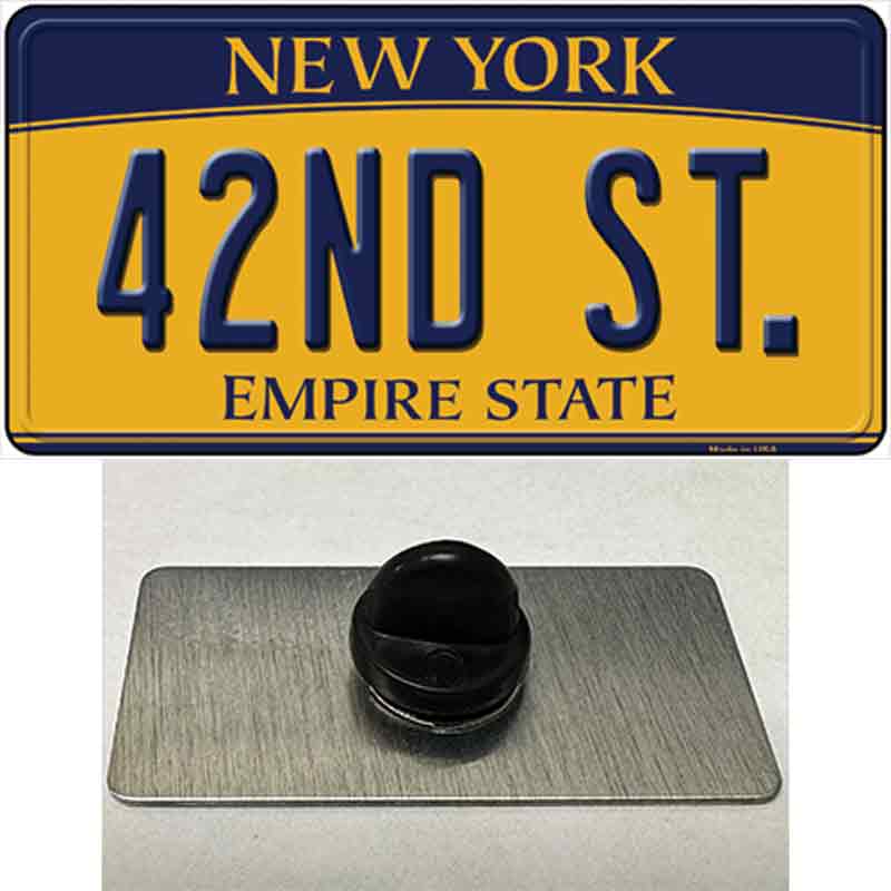 42nd St New York Novelty Metal Hat Pin