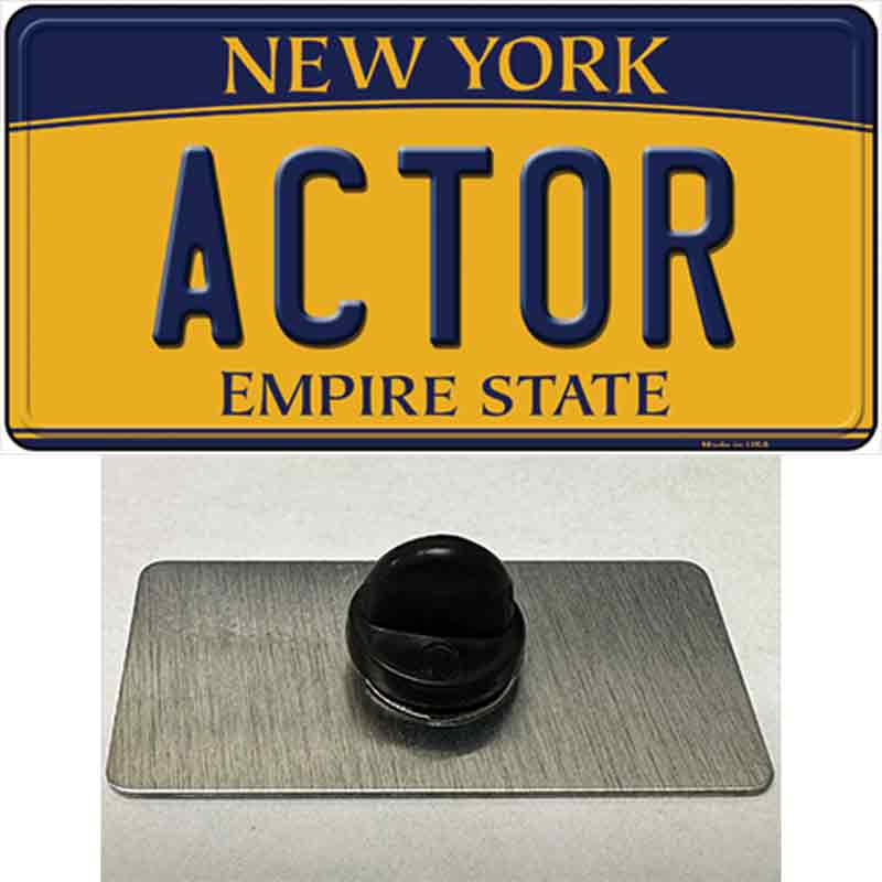 Actor New York Novelty Metal Hat Pin