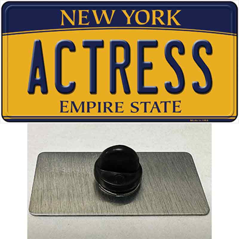 Actress New York Novelty Metal Hat Pin