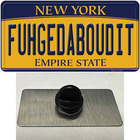 Fuhgedaboudit New York Novelty Metal Hat Pin