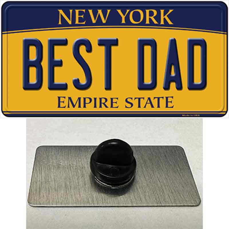 Best Dad New York Novelty Metal Hat Pin