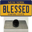 Blessed New York Novelty Metal Hat Pin