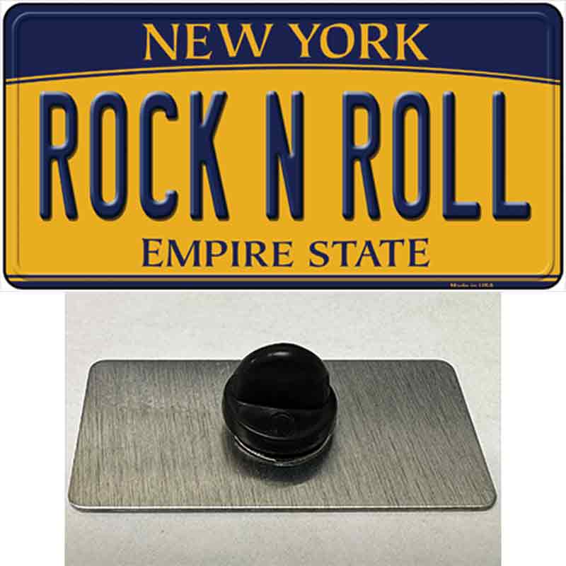 Rock N Roll New York Novelty Metal Hat Pin