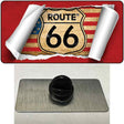 Route 66 Scroll Novelty Metal Hat Pin