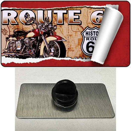 Route 66 Mother Road Scroll Novelty Metal Hat Pin