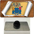 New Jersey Flag Scroll Novelty Metal Hat Pin