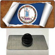 Virginia Flag Scroll Novelty Metal Hat Pin