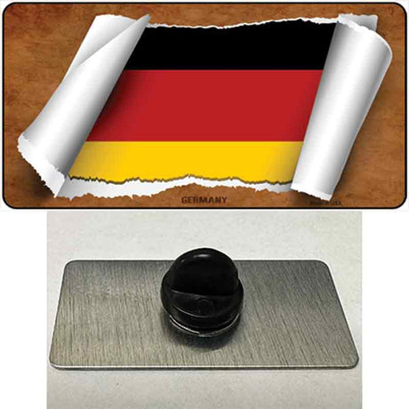 Germany Flag Scroll Novelty Metal Hat Pin