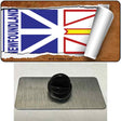 Newfoundland Flag Scroll Novelty Metal Hat Pin