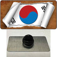 South Korea Flag Scroll Novelty Metal Hat Pin