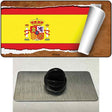 Spain Flag Scroll Novelty Metal Hat Pin