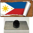 Philippines Flag Scroll Novelty Metal Hat Pin