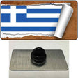 Greece Flag Scroll Novelty Metal Hat Pin