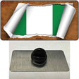 Nigeria Flag Scroll Novelty Metal Hat Pin